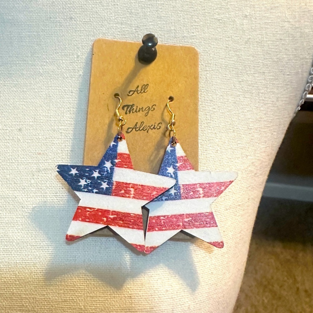 Patriotic Star Earrings